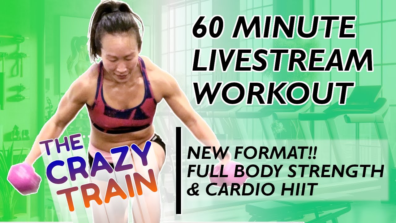 LIVE WORKOUT 178 - 60 Minute FULL BODY STRENGTH & CARDIO HIIT NEW ...