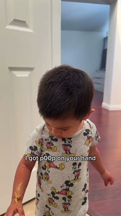 Poop prank on my one year old 🤣😭 #shorts