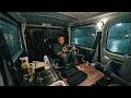 [Heavy Rain Car Camping] Torrential rain in the middle of the night. Anxiety | Mini Van