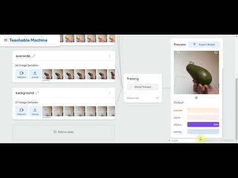 fruit classifier google teachable machine