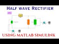 Half Wave Rectifier using MATLAB Simulink | Design and Simulation of halfwave Rectifier using matlab