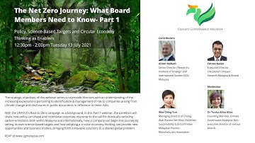 The Net Zero Journey: What Board Members Need to Know-  Part 1