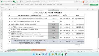 Simulador play power parte I. Arnaldo Poggi - Poggi Consultoria