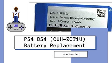 PS4 DS4 (CUH-ZCT1U)  Battery Replacement | How to Video