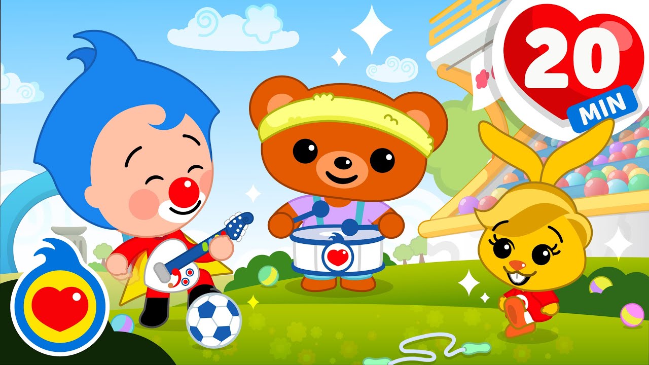 Sorrisi e Palloni! ⚽🎵 Musica per Piccoli Atleti 🤍 Plim Plim - Un Eroe del Cuore