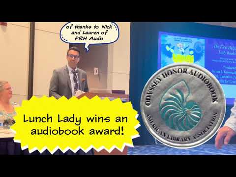 Lunch Lady wins an audiobook award!