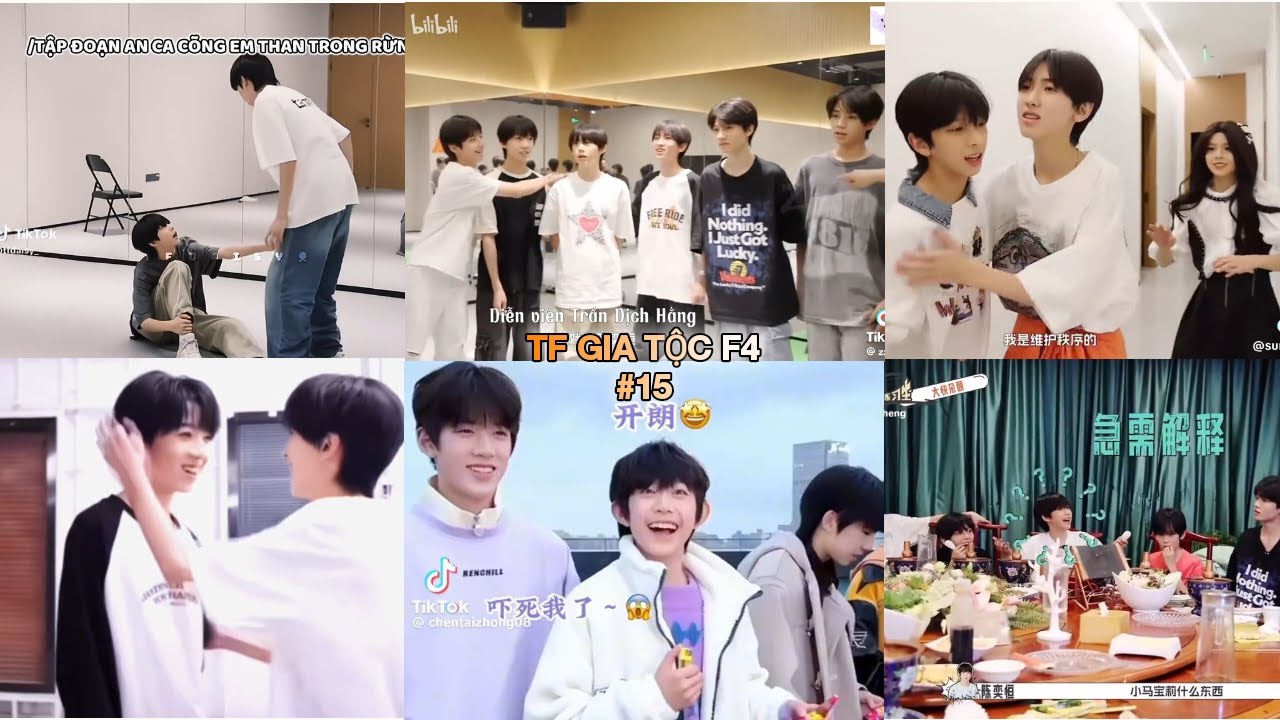 [TikTok] TF Gia Tộc F4 #15| Tứ Đại hội tụ mấy bé  vựa muối siêu dễ thương
