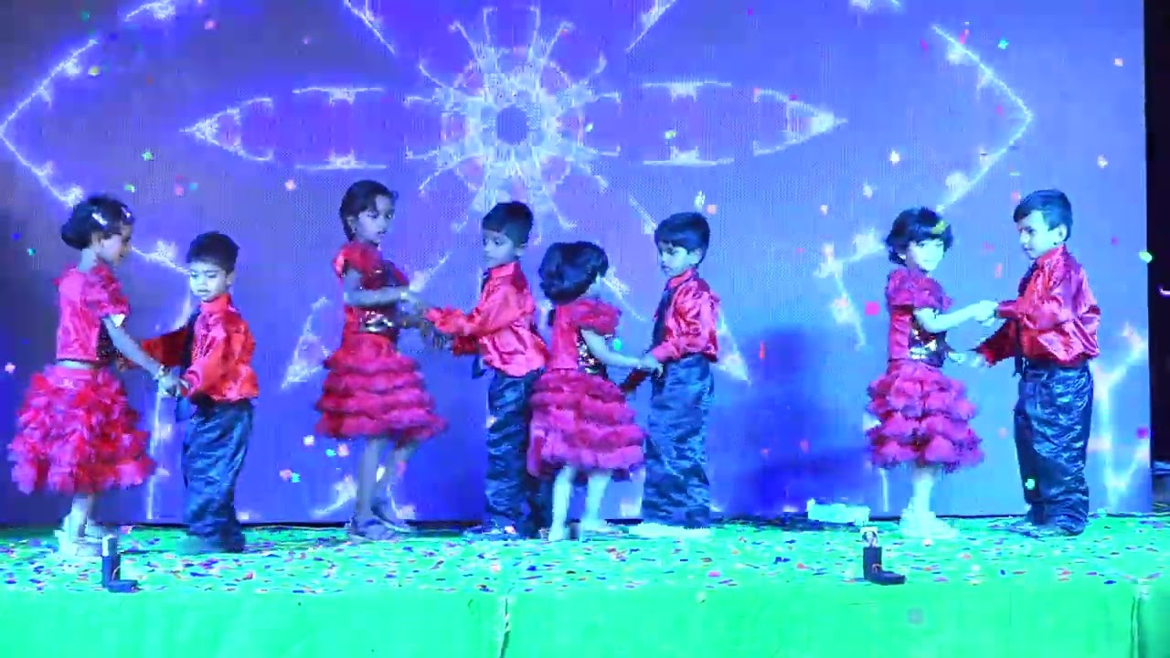Gangnam style dance by nursery kids @ annual day celebrations