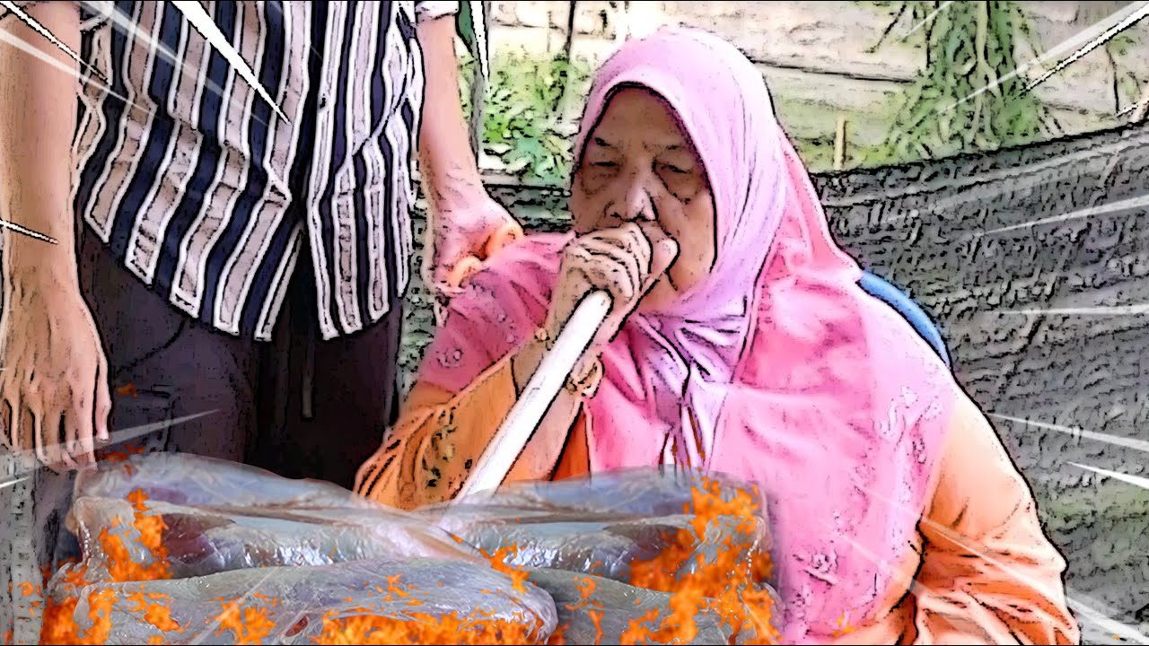 Mak Jenny SALAI DAGING guna TEROPONG