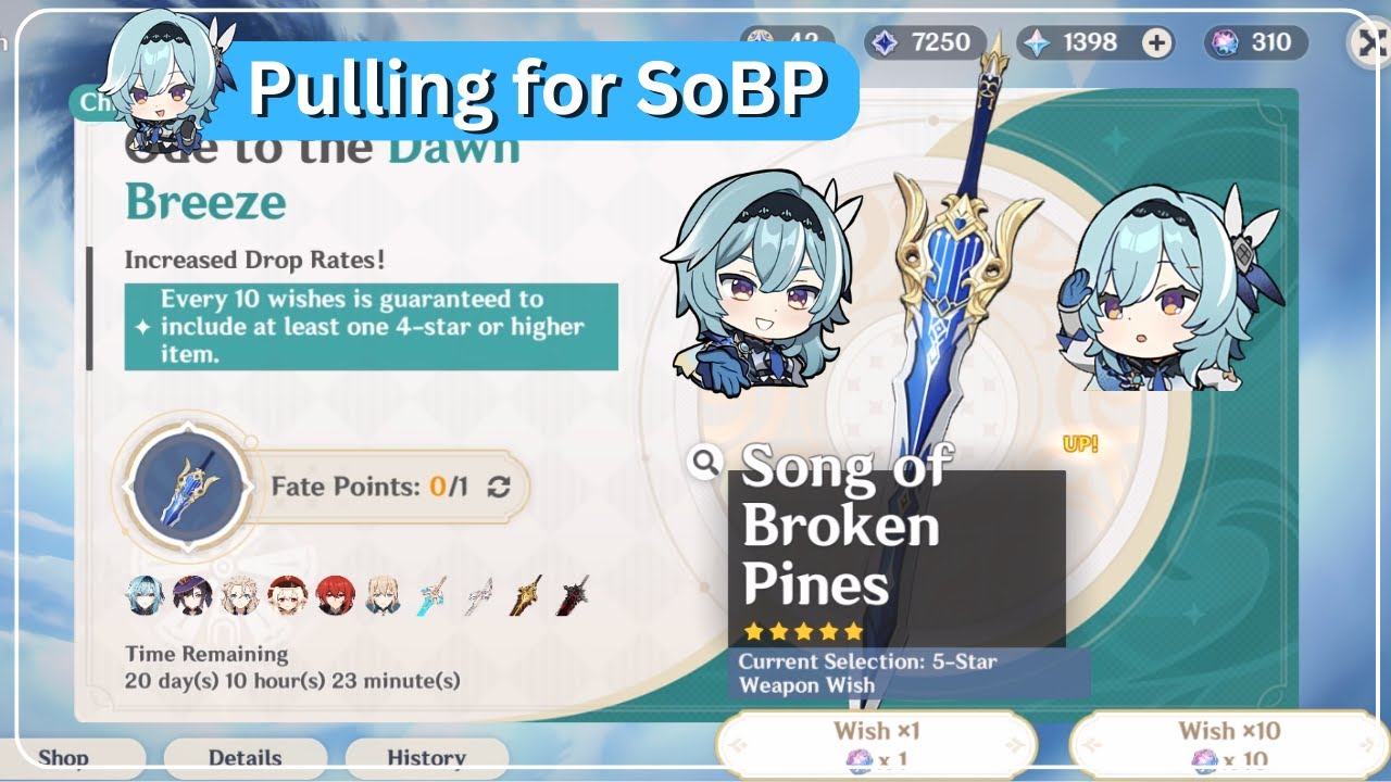 Summoning on Chronicled Wish Banner for Song of Broken Pines (weapon) | 4.5