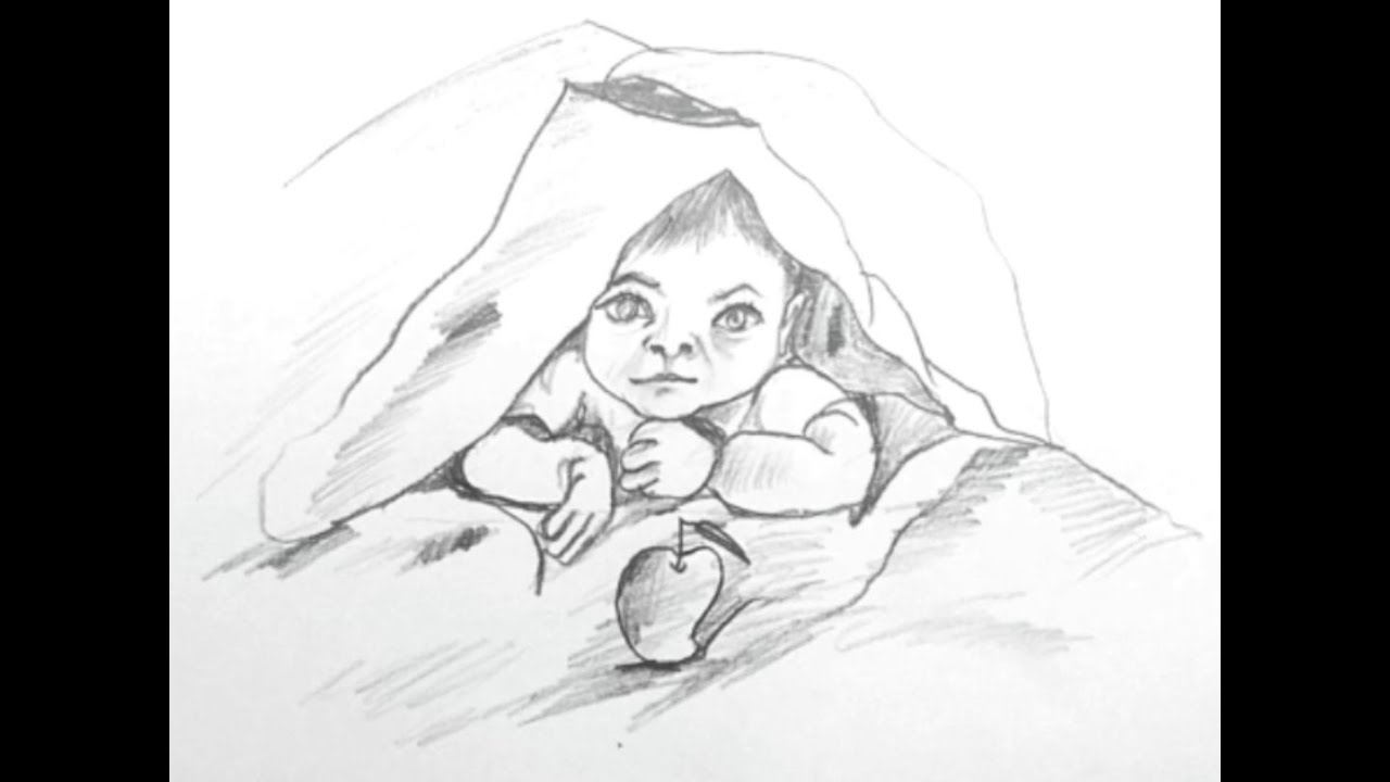 How to Draw Baby Face for Beginners Without any Circle | Drawing a Cute ...
