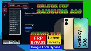 Unlock FRP Samsung A06 Android 14-15 - 16  With GSM Prime Tool | Free Tool For Android Solution screenshot 3