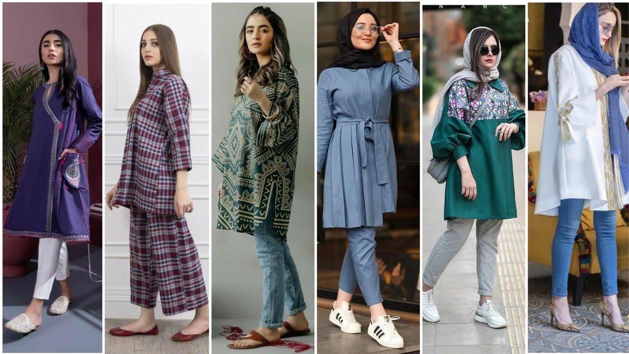 Latest and Stylish Winter Dress Design Ideas 2022/Cotton Khaddar And Lelan Dress Design With Jeans /