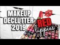 DECLUTTER MY MAKEUP COLLECTION #9 | RED LIP PRODUCTS | Andrea Renee