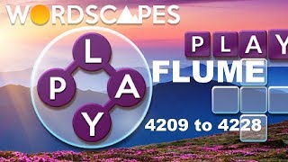 Wordscapes Level 4209 to 4228