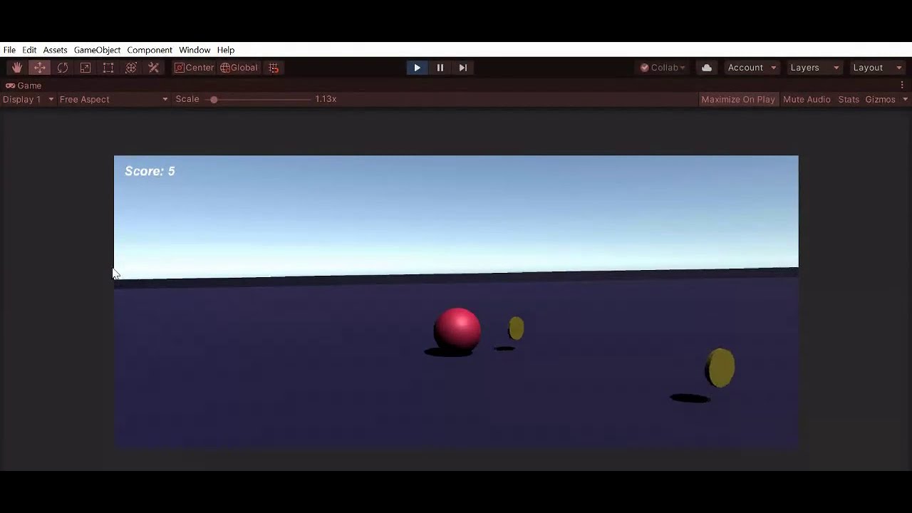 Simple Unity Game Scene - YouTube