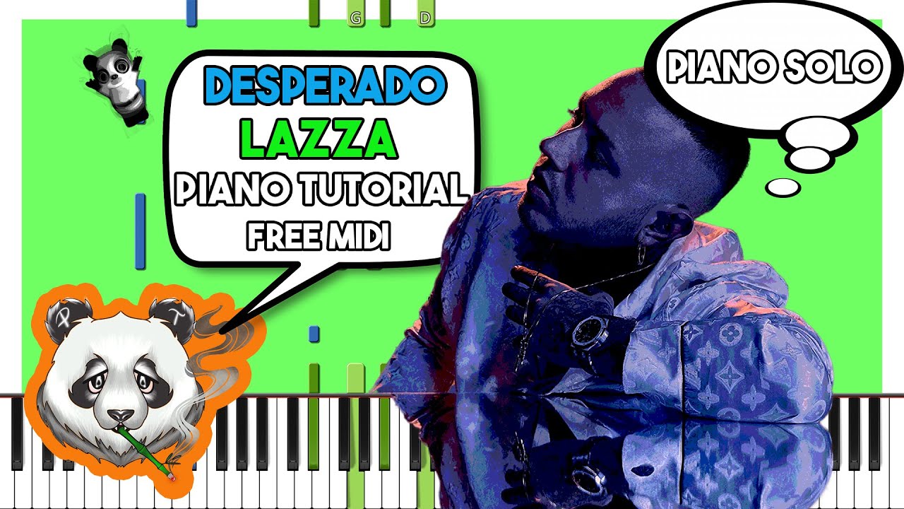 LAZZA - DESPERADO (piano solo) - INSTRUMENTAL Piano Tutorial