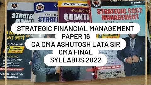 UNBOXING SCM PAPER 16| CA CMA ASHUTOSH LATA SIR| CMA FINAL| SYLLABUS 2022 #cmafinal #cma #reels #ca