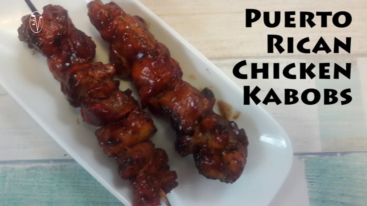 Puerto Rican Chicken Kabobs | Kitchen Quickie 2 - YouTube