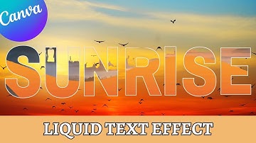 How to Create Stunning Liquid Text Animation in Canva | Easy Tutorial #canva #textanimation #yt