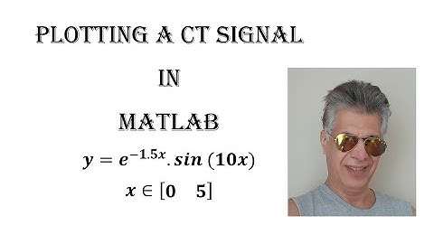 plotting a Continues Time Signal  - MATLAB