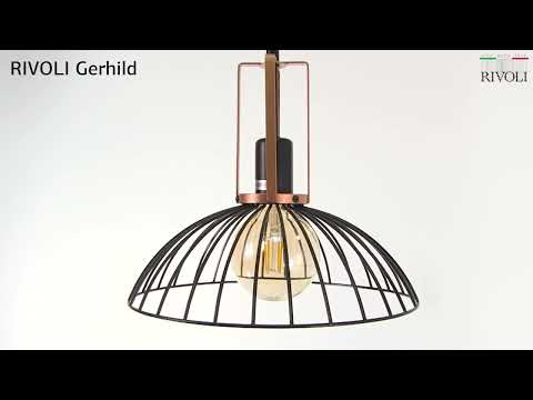 Светильник подвесной (подвес) RIVOLI Gerhild 5087-201 1 х Е27 40 Вт лофт - кантри Светильник подвесной (подвес) RIVOLI Gerhild 5087-201 1 х Е27 40 Вт лофт - кантри