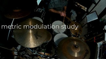 Metric modulation study | NO TALKING-STRAIGHT TO THE POINT | Drum lesson