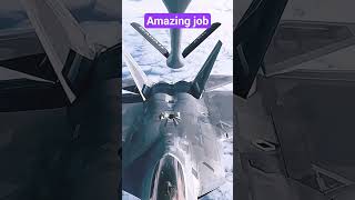 Fueling Air Craft Jet Fighter F22 Raptor