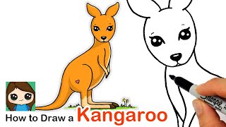 How To Draw A .. KANGAROO!, Earth Sketch Pad