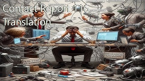 Contact Report 116 Translation