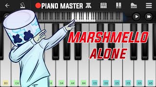 Marshmello Alone Easy Piano Tutorial screenshot 3