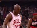 Michael Jordan vs Clyde Drexler and Portland Trail Blazers