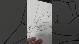 Shower mood line pt2 #art #drawing #figuredrawing #marker #markerart