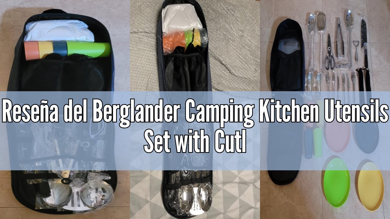 Reseña del Berglander Camping Kitchen Utensils Set with Cutlery Set and Plate, Cups Tableware, Campi