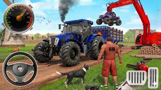 Indian Real Farming Tractor Simulator Big Farm Transport Driving Walkthrough Android Gameplay #233