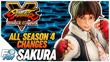 Sakura SFV Season 4 Changes - Street Fighter 5 Arcade Edition