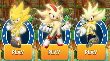 SUPER SONIC ⚡NEW EVENT CHARACTERS UNLOCKED vs SUPER SHADOW vs SUPER SILVER vs ALL BOSSES -SONIC DASH