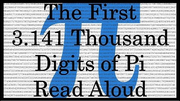 The First 3.141 Thousand Digits of Pi Read Aloud