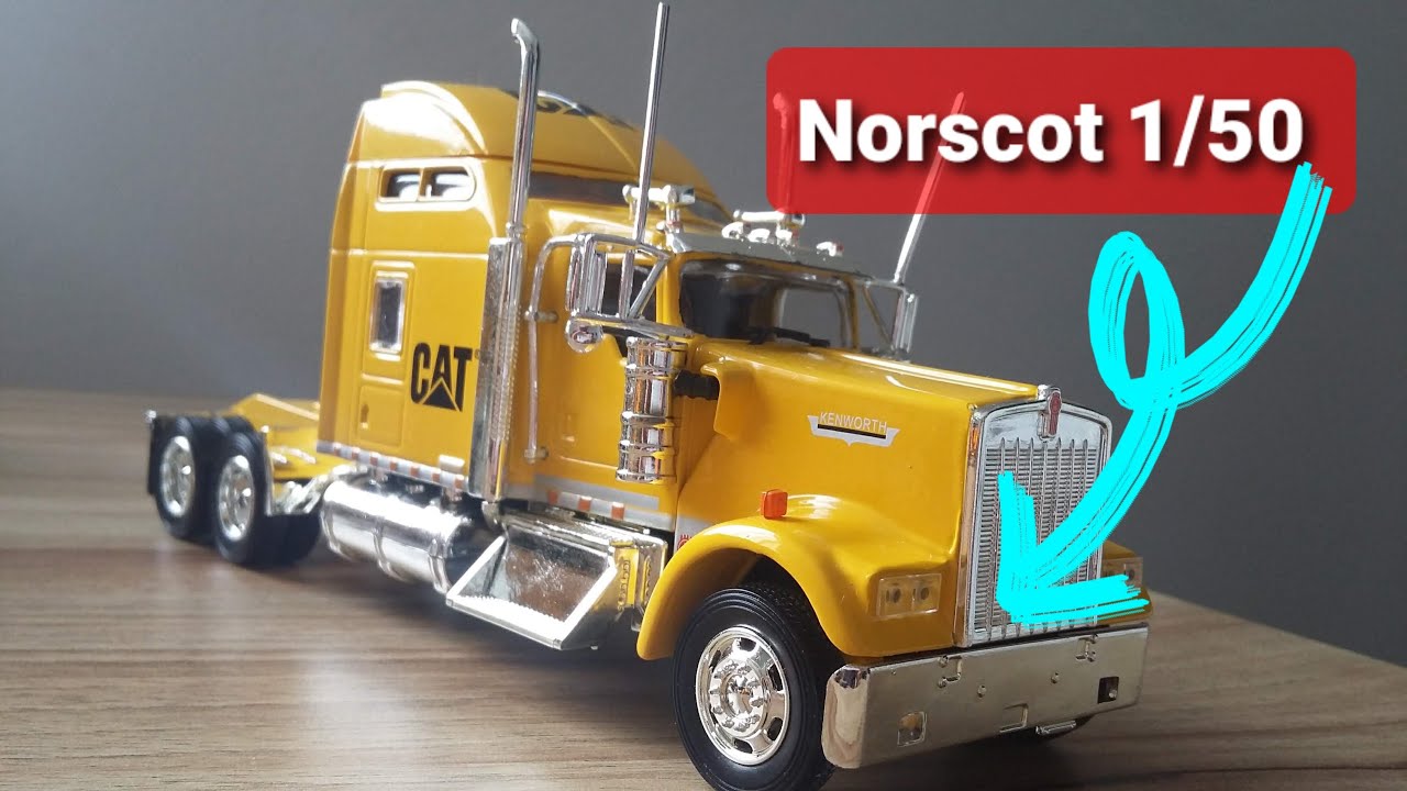 破損あり★NORSCOT 1:50 SCALE KENWORTH W900 Kenworth w900 norscot 1:50 caterpillar - YouTube