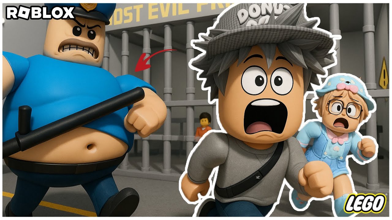 MENYELAMATKAN @Bobarose19 DARI  POLISI JAHAT INI | ESCAPE BARRY PRISON LEGO VERSION UPDATE