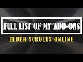 Elder Scrolls Online - Every Add-On I Have Installed from A to Z (UPDATED LIST IN THE DESCRIPTION)
