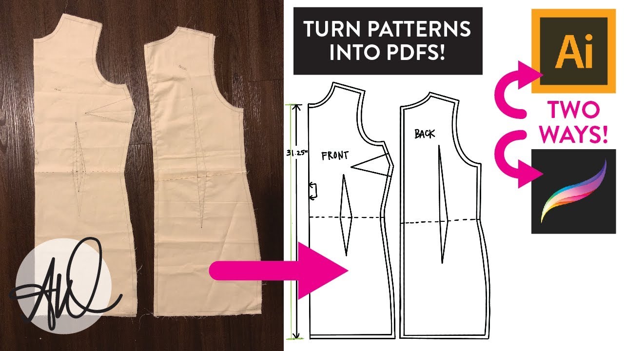 How to create PDF Patterns Two Ways Illustrator AND Procreate iPad ...