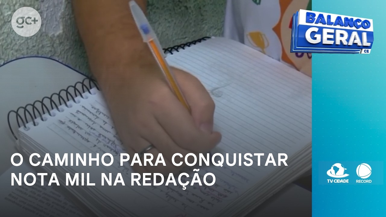 Muita leitura e prática fazem toda a diferença para chegar à nota mil na redação | Balanço Geral CE