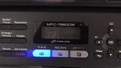 Brother MFC printer- How To Clear Low Toner Error. MFC 7860DW