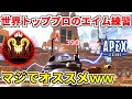 プロがやってるエイム練習をやったら超エイムが良くなったww初心者から上級者までの練習法を紹介!使えるキャラコン練も!【APEX LEGENDS立ち回り解説】
