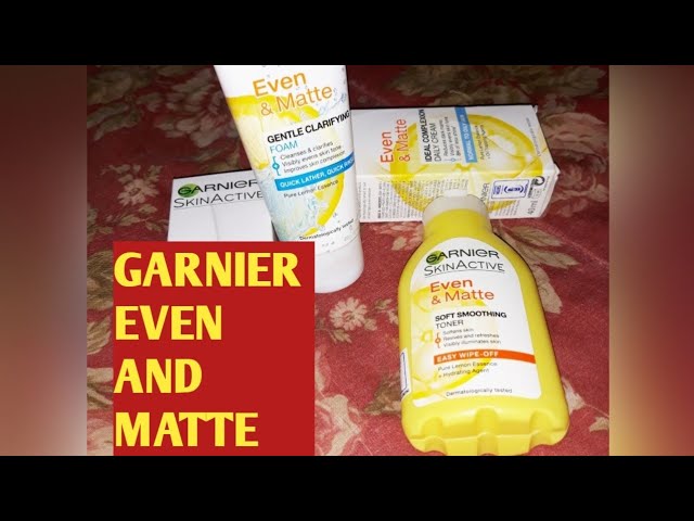 garnier even and matte