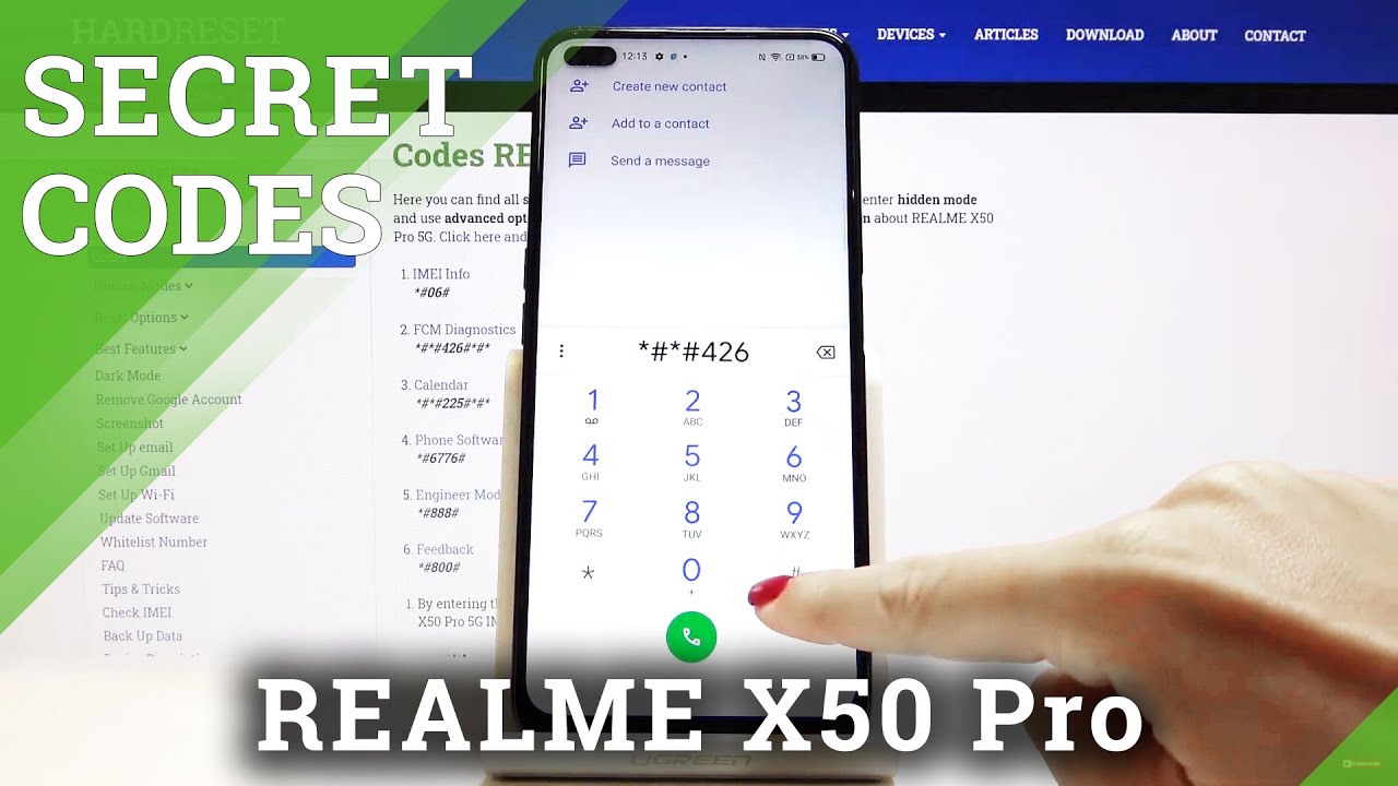 Real Me Code How to Use Secret Codes in Realme X50 Pro- Enter Secret Codes - YouTube