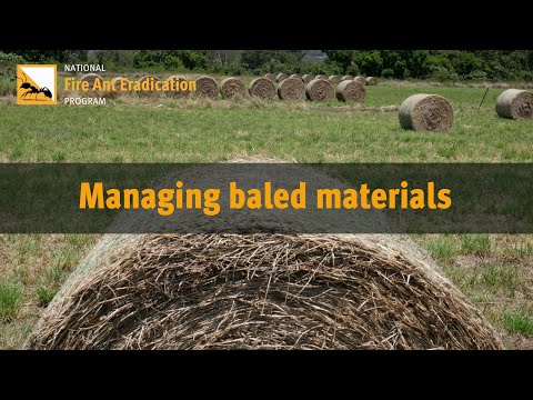 Managing baled materials,