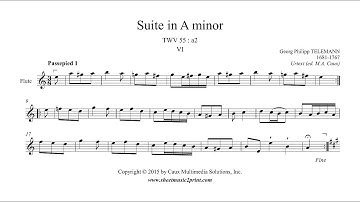 Telemann : Suite in A minor, TWV 55:a2 (VI : Passepieds 1 & 2)