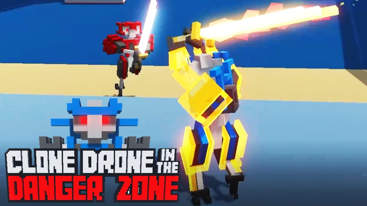 Клон арена. Clone Drone in the Danger Zone menu.